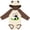 Natural & Brown w Ears, variant on Inktastic Golf Cart Golfing Boys or Girls Long Sleeve Baby Bodysuit