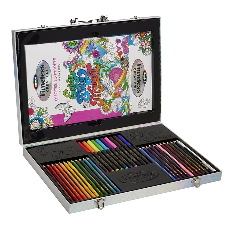 RoseArt Timeless Creations 37 Piece Coloring Case, Books, Color