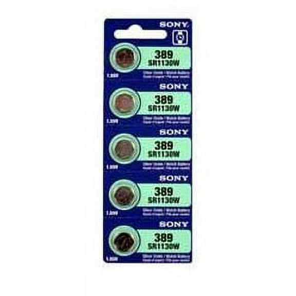 Sony Murata 390/389 - SR1130 Silver Oxide Button Battery 1.55V - 10 Pack   FREE SHIPPING!