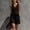 *Black, variant on Women’s Sleeveless Button Ruffle Hem Top and Drawstring Pocket Shorts ,Casual Vacation 2 Piece Outfit Set Pink,Women's Plus M