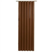 Homestyle Plaza PVC Accordion Folding Door Fits 48"wide x 96"high Pecan Woodgrain Color