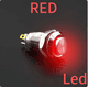 thumbnail image 3 of Botón de Metal resistente al agua, interruptor de cabeza plana alta, luz LED, bloqueo momentáneo, 12V, 24V, 220V, rojo, azul, verde, amarillo y blanco, 8 /10mm, 3 of 5
