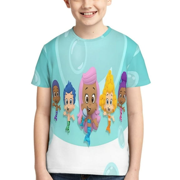 Kids Bubble Gup-Pies TShirt Graphic Cartoon Tee Shirts Short Sleeve Summer Tops For Boys Girls Youth
