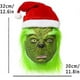 thumbnail image 3 of 3 Piece Grinch Costumes for Men Women, Grinch Mask and Gloves Hat Set Green Furry Costume Halloween Fancy Dress, 3 of 5