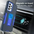 thumbnail image 3 of Samsung A53 5G, Galaxy A53 5G case, Military Grade Heavy Duty with HD Screen Protector Magnetic Ring Kickstand Car Mount Protection Armor Phone Case Cover for Samsung Galaxy A53 5G (Navy_Blue), 3 of 14