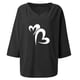 thumbnail image 4 of Blusa suelta con cuello en V y manga tres cuartos con estampado elegante para mujer OAVQHLG3B Store  lin121212, 4 of 4