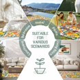 thumbnail image 6 of Orange Lemons Outdoor Rug for Patio/Deck/Porch, Non-Slip Large Area Rug 6 x 9 Ft, Summer Botanical Pastoral Elegant Indoor Outdoor Rugs Washable Area Rugs, Reversible Camping Rug Carpet Runner, 6 of 8