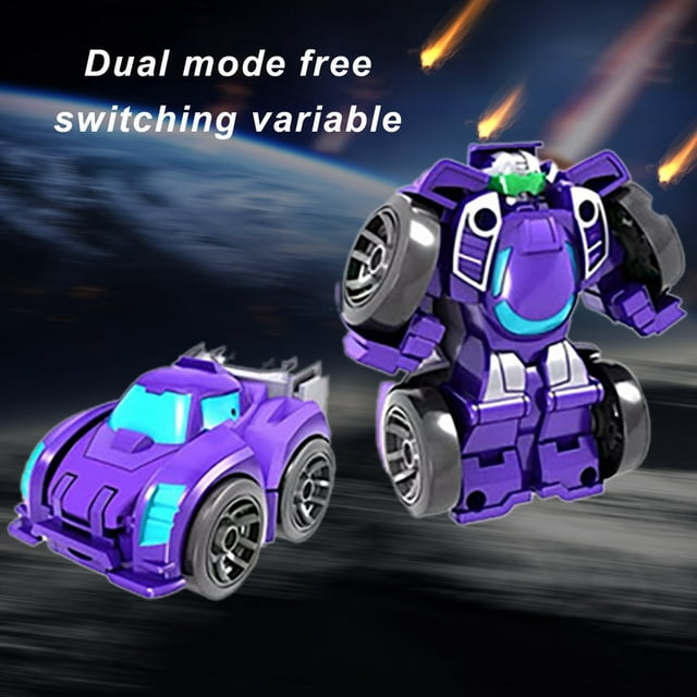 Toddler Transforming Robot Construction Vehicles Collectible Set – Transforming Robots For Kids Pull Back Toys