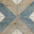 thumbnail image 5 of DecMode Farmhouse Distressed Rectangular Wood Wall Décor with Multi Colored Geometric Pattern, 46"W x 23"H, 5 of 14