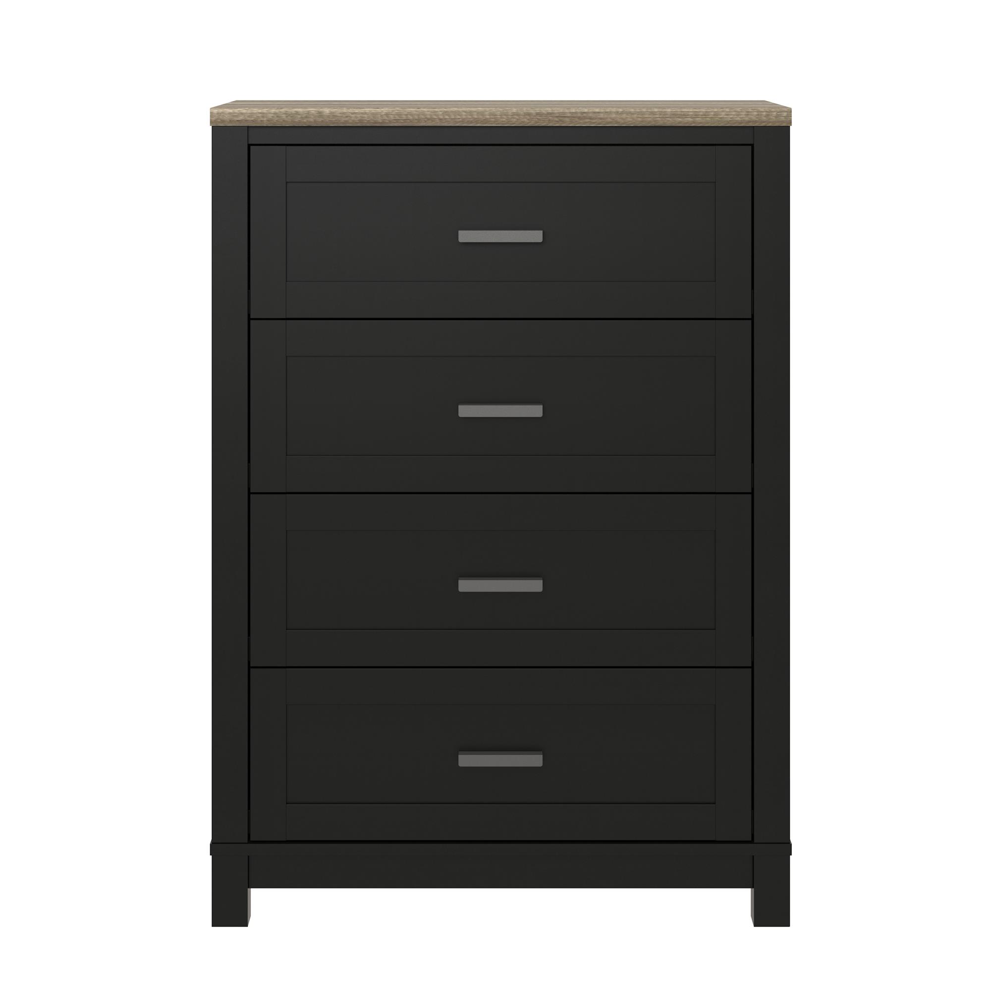 Ameriwood Home Carver 4 Drawer Dresser, Multiple Colors