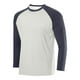 thumbnail image 1 of pstuiky camisas de manga larga para hombre, Camisa deportiva transpirable de manga larga raglán con cuello redondo para hombre, de color sólido camisetas de hombre s, 1 of 2