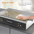 thumbnail image 4 of Ktaxon 26" Electric Griddle, 3200W Stainless Steel Countertop Flat & Stripe Top Grill, 4 of 8