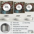 thumbnail image 4 of Designart "Enigmatic Vintage Dahlia Bloom On Turquoise" Dahlia Square Mirror Wall Decor Traditional - Large Purple Square Bathroom Mirror - Square Printed Wall Mirror Art, 4 of 5