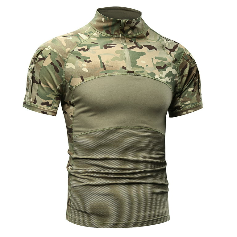 Link Overskrift kopi TRGPSG Men's Tactical Short Sleeve T-Shirt Pullover Polo Shirts Outdoor  Camo Shirt with 1/4 Zipper - Walmart.com