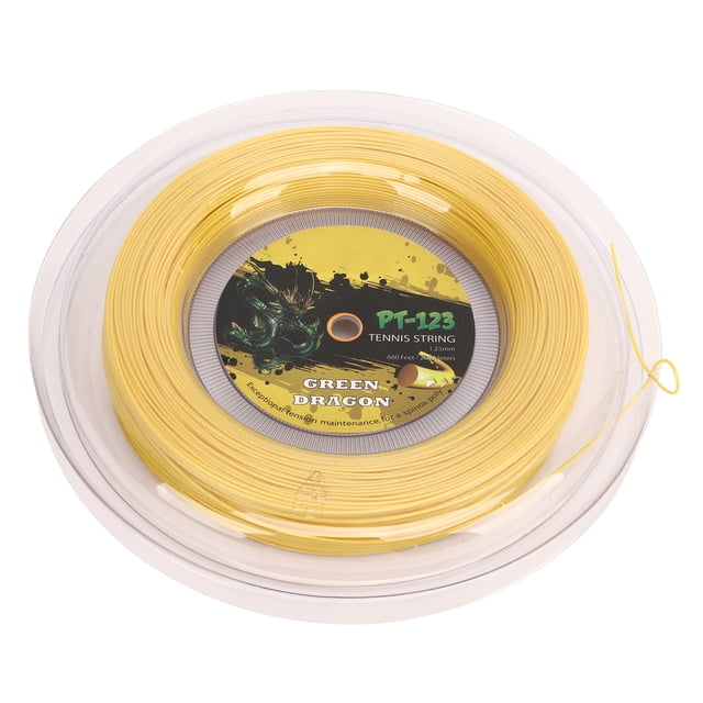 Tennis Racket String, Double Ribbed Polyester Line Tennis String Reduces Racquet Vibration for Teenager 200M