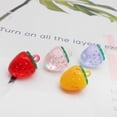 thumbnail image 3 of 36PCS 18x13.5mm Resin Strawberry Charms Translucent 3-D Fruit Strawberry Pendant DIY Jewelry Making Accessories Crafts Decoration, 3 of 7