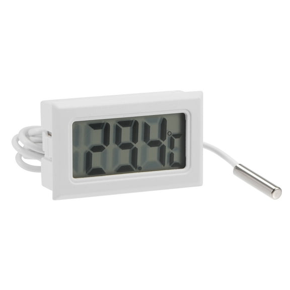 Uxcell -50 to 110 Degree 10K White Digital Thermometer with 1m Temperature Sensor Probe