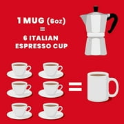 Bialetti Moka Express Stovetop Coffee Make Aluminium - 6 Cup
