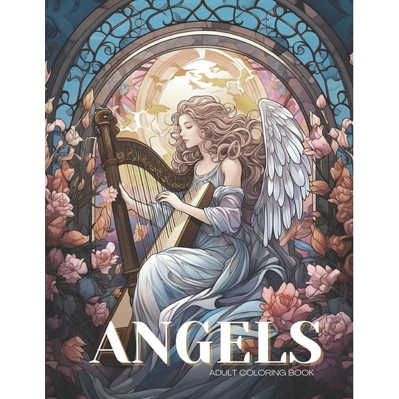 Angels: Serenity Coloring Book for Adults, (Paperback)