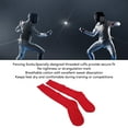 thumbnail image 3 of Calcetines de Esgrima, Medios de Esgrima Engrosadas, Calcetines Hasta La Rodilla de Algodón Transpirable Con Soporte y Protección Adicionales, Para Juegos de Atrenamiento, 3 of 7