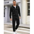 thumbnail image 3 of COOFANDY Sweatsuits for Men 2 Piece tracksuit Sets Full Zip Hoodie Sweatpants for Men Casual Sports Jogging Suits, 3 of 6