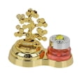 thumbnail image 3 of Estatua de escultura de árbol dorado, artesanía para , figurita de arte, adorno decorativo para coche, dormitorio, estantería de Navidad, mesa árbol y botella Soledad Estatuilla de árbol, 3 of 4