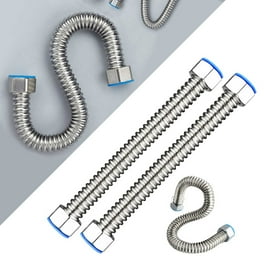 Camco 3/4 in. FIP x 3/4 in. FIP 18 in. Flex Stainless Water Connector Camco 3/4 in. FIP x 3/4 in. FIP 18 in. Flex Stainless Water Connector