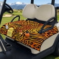 thumbnail image 3 of Whosucclay Leopard Tiger Golf Cart Seat Covers with Pockets, 4 Convenient Pockets Golf Cart Seat Blanket for Club Car Ezgo TXT RXV, 51.18 x 30.3 inches, 3 of 9