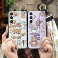 thumbnail image 5 of LYM-Phone Case For Samsung Galaxy A36 5G/SM-A366B, Wristband Back Cover Kickstand protective Phone Holder Cartoon Shockproof Anti-knock Wrist Strap Anti-dust Durable Lanyard ring Cute, 5 of 9