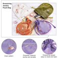 thumbnail image 5 of 12 Pcs Silk Drawstring Jewelry Bags 4.7x5.5 Flower Embroidered Brocade Bags Chinese Silk Jewelry Bags Gift Wrapping Pouches Purse Bag for Wedding Party Favors Packaging 12 Colors, 5 of 9