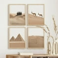 thumbnail image 4 of PixonSign Framed Wall Art Egyptian Pyramid Antelope Prints, Set of 4 Africa Desert Animals Photography Wall Decors, Nature Wall Décor, Adhesive Canvas Poster, Modern Home Artwork - 8"x10" Natural, 4 of 5