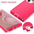 thumbnail image 4 of I-HONVA For Samsung Galaxy S22 Ultra Case,3-Layer Military Grade Drop Protection Anti-Slip Rugged Shockproof Dustproof Protection 6.8 inch Phone Case,Pink White, 4 of 7