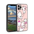 thumbnail image 1 of Compatible with iPhone 11 Pro Max Phone Case, Cow-Print-Abstract-Art-Black-White-Pink-Cute35 Case Men Women, Flexible Silicone Shockproof Case for iPhone 11 Pro Max, 1 of 1