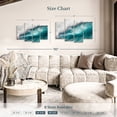 thumbnail image 4 of Elephant Stock Big Blue Ocean Wave Wall Art - Horizontal Multi Panel Canvas - Living Room Wall Decor - Beach Multi Panel - Teal And Blue Decor - 43" x 27", 4 of 8