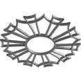 thumbnail image 2 of 38"OD x 13 3/8"ID x 1"P Augustus Architectural Grade PVC Pierced Ceiling Medallion, Nickel, 2 of 10