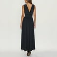 thumbnail image 7 of Drses‌‌ ‌‌‌Women's Plus Size Sexy Maxi Dress - Sleeveless Deep V Neck & Double High Slit for Beach Club Halloween, 7 of 7