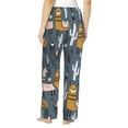 thumbnail image 3 of Balery Llama and Cactus print Women's Pajama Pants,Ultra Lightweight Pjs,Lounge Pant-X-Large, 3 of 9