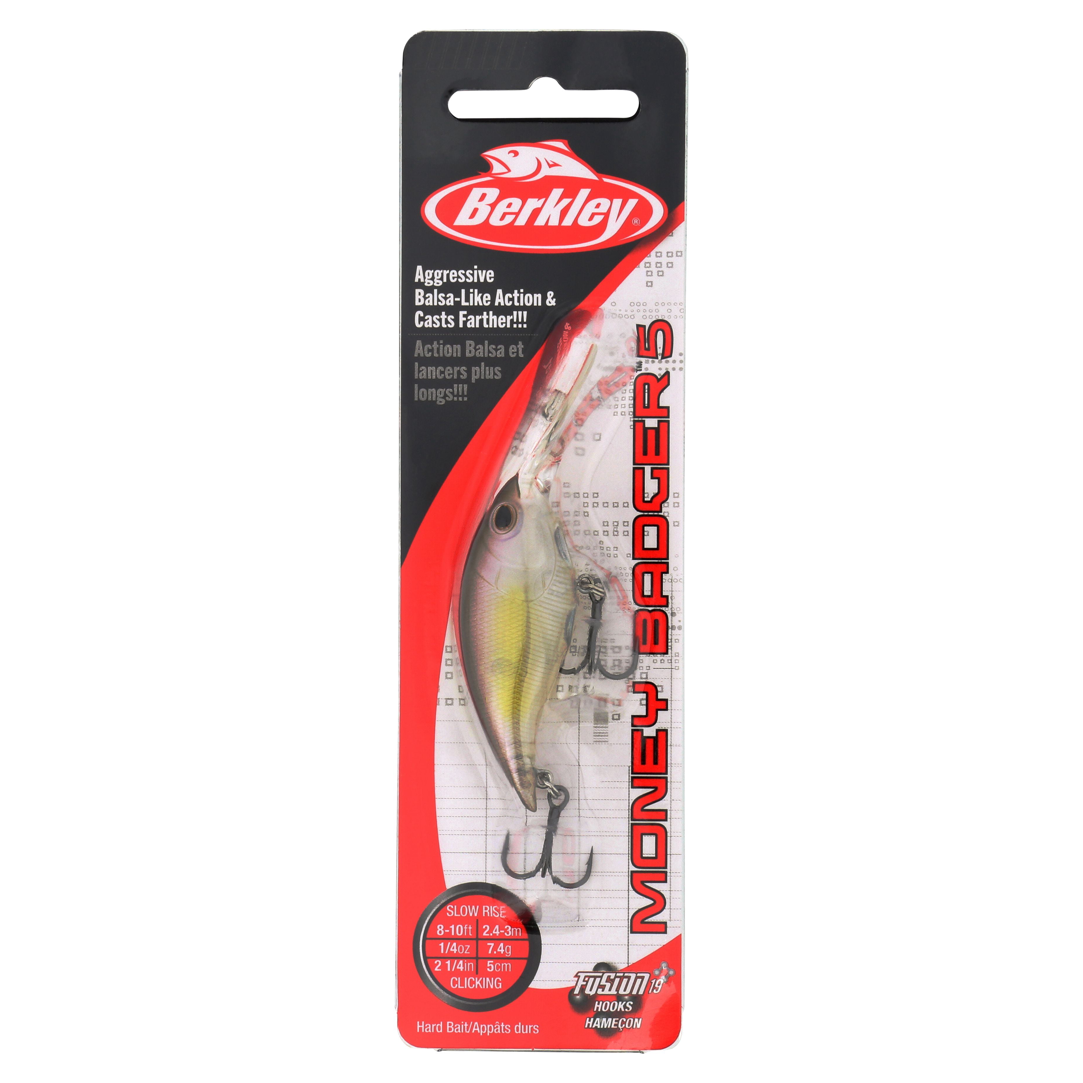 Berkley Money Badger Fishing Lure, Ghost Morning Dawn, 1/4 oz