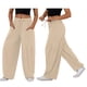 thumbnail image 2 of Pantalones Bombachos Holgados de para Mujer, Pantalones Casuales de Verano con Cordón, Ropa de Viaje con Bolsillos 2025 Albaricoque M, 2 of 7