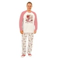 thumbnail image 4 of Jenny Western Cowgirl Boots Christmas Pajamas, Pink Raglan Long Sleeve and Wide-leg Pants, CottonPoly Blend, 4 of 7