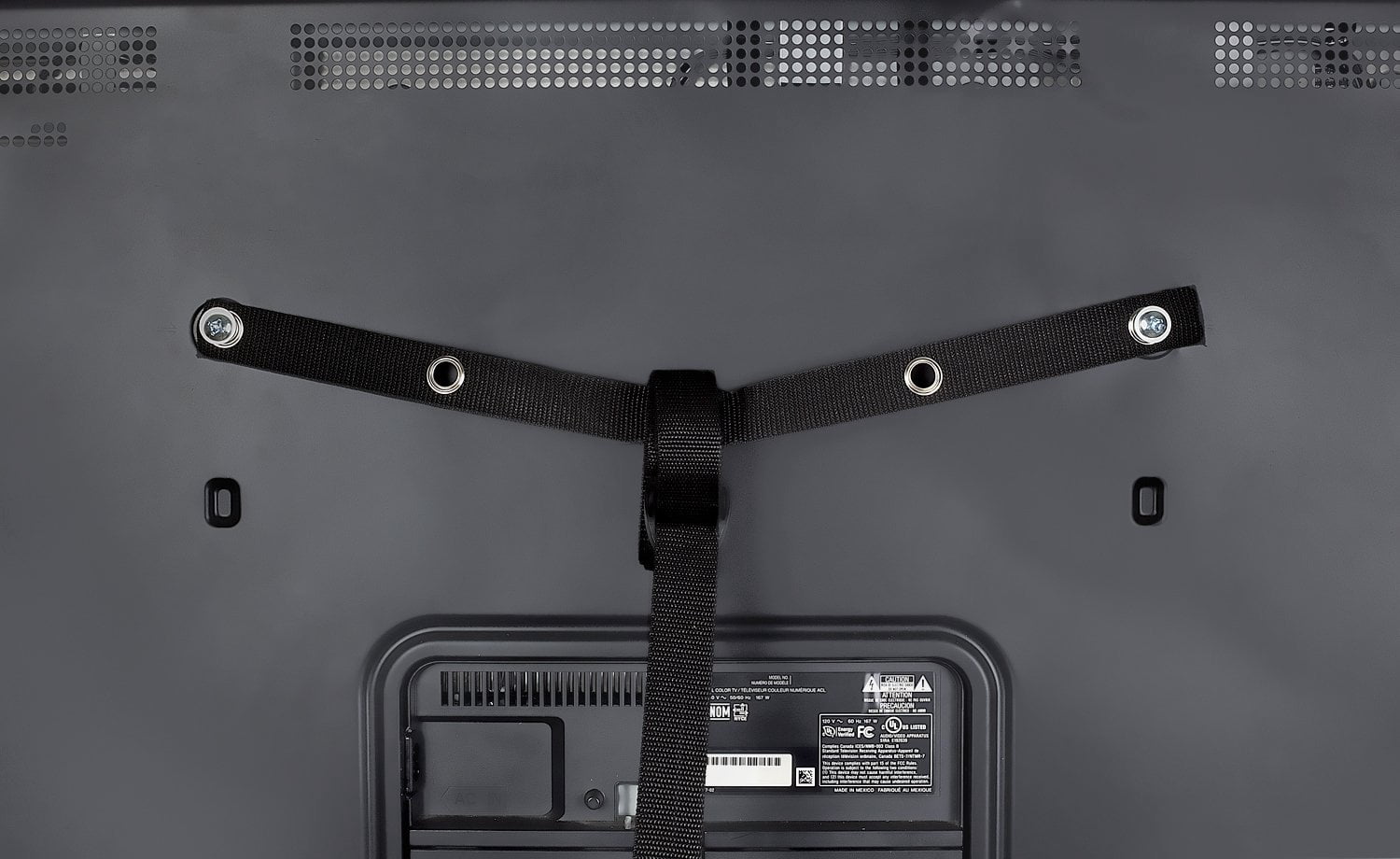 Mount-It! TV Safety Straps with Anti-Tip Protection Secures to TV Stand and Walls (MI-350)