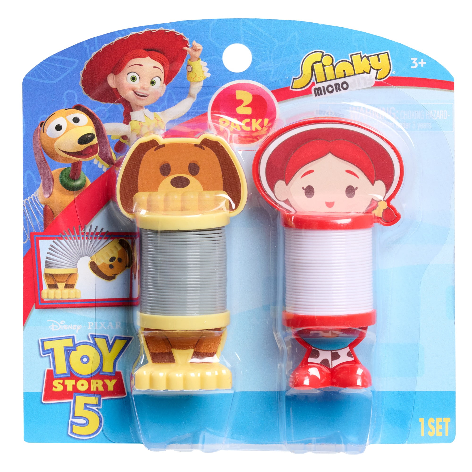 Disney and Pixar Toy Story 5 Slinky® Micro Flips Jessie and Slinky Dog 2 Pack, 3.5-inches, For Ages 3+