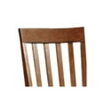 thumbnail image 3 of Wooden Side Chair with Slatted Back, Set of 2, Walnut Brown, 3 of 5