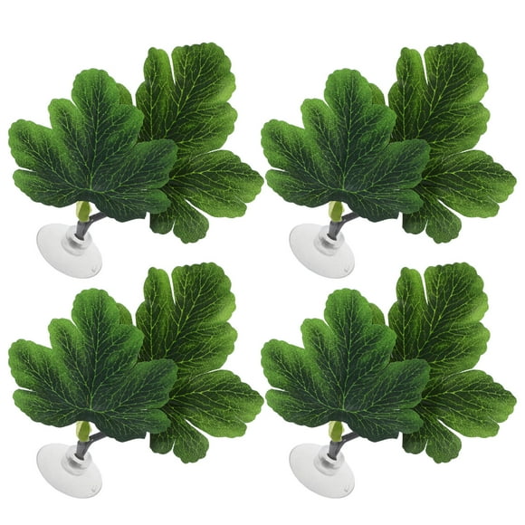 Greenadscape 4Ud Artificiales Para Acuario Decorativas Con Ventosas Y Tacto
