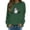 Green, variant on Halloween Sweatshirt for Women Crewneck Lightweight Sweaters for Women Plus Spooky Season Spooky Boo Ghost Graphic Sweater Pullover Fall Basic Tops Halloweens Clothes