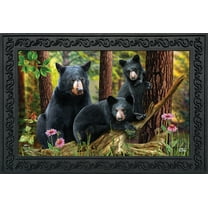 Briarwood Lane Black Bear Family Nature Doormat