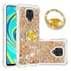 thumbnail image 1 of Funda para Xiaomi Redmi Note 9S/Note 9 PRO con Brillo Líquido Flotante, Purpurina, Parachoques y Anillo Giratorio Soporte, 1 of 5