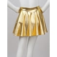thumbnail image 6 of iiniim Girls Metallic Crop Top with Mini Skirt Ballet Dance Jazz Hip Hop Performance Competition Gold 10, 6 of 7
