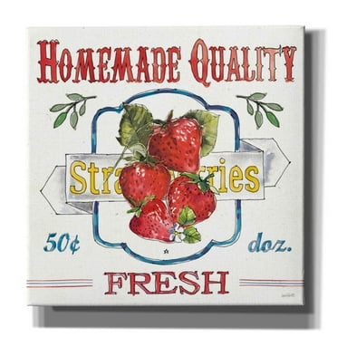Epic Graffiti 'Fruit Stand V' by Anne Tavoletti, Canvas Wall Art, 37"x37"