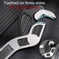 thumbnail image 4 of Lilyrhyme Self Locking Wrench, Multifunctional Self-Locking Wrench,Self Adjustable Wrench Sets, Pipe Vise Wrench For Pipe Screw Nut Plumbers, 4 of 8